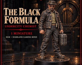 The Black Formula | 32mm Undercity Chemist Resin Miniature | Legends of Crime | HGM Exclusive
