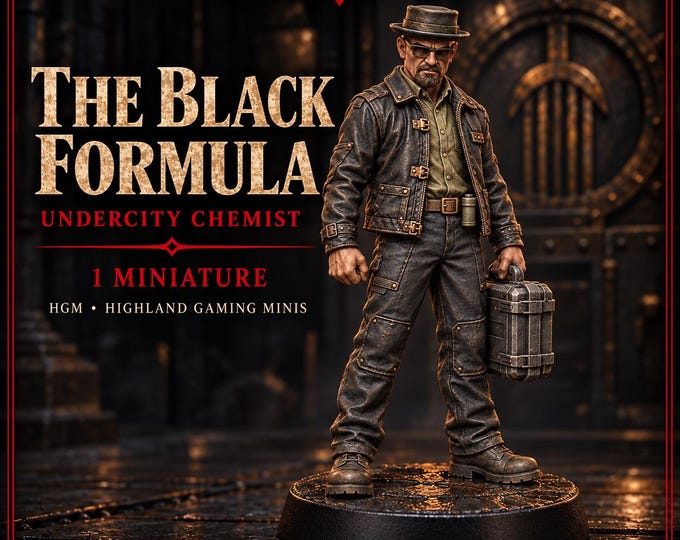 The Black Formula | 32mm Undercity Chemist Resin Miniature | Legends of Crime | HGM Exclusive