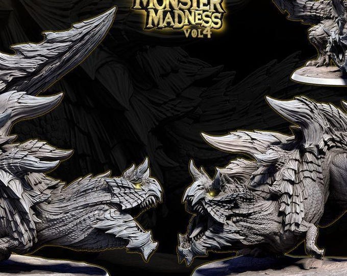 Glavis Rex Fantasy Miniature - Mini Monster Mayhem Fantasy Resin Miniature