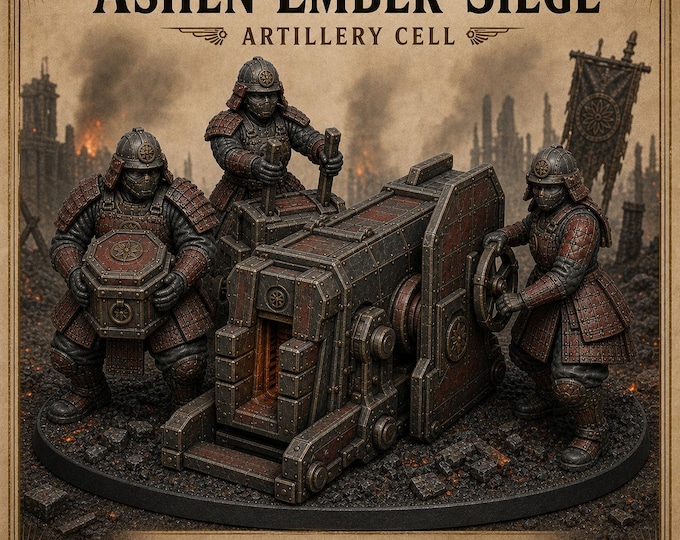 Ashen Ember-Siege Artillery Cell | Resin Sci-Fi Field Team | HGM Exclusive