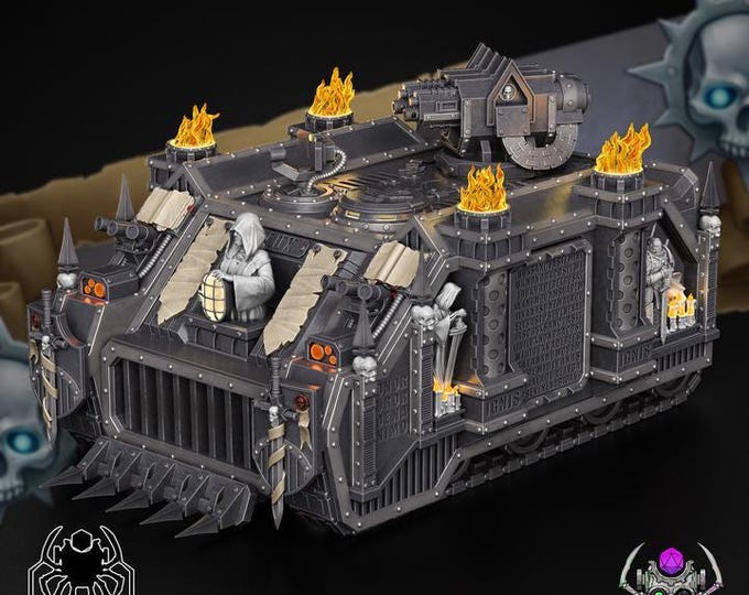 Demon Hunters APC • 32mm Grimdark tank for Sci-Fi Wargames & TTRPG | Eight Legs Miniatures mini