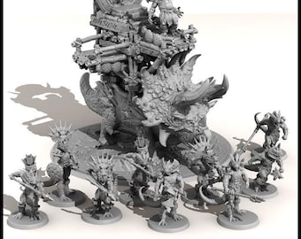 Lizardmen Guardians | Fantasy | Print your Monster