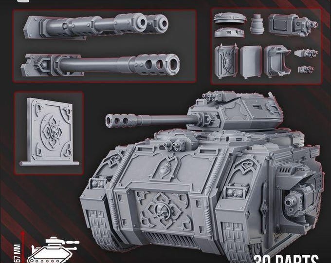 The Ordine Vendetta APC - Grimdark - DakkaDakka - Sci-Fi Grimdark Vehicle
