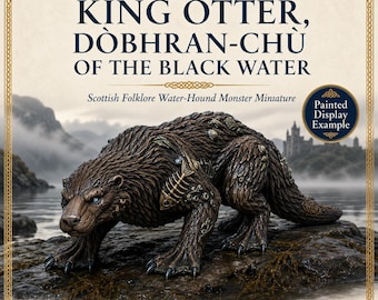 King Otter Dobhran-Chu of the Black Water - HGM Exclusive Resin Fantasy Monster Miniature