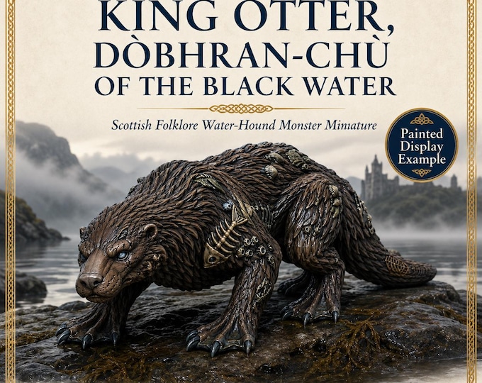 King Otter Dobhran-Chu of the Black Water - HGM Exclusive Resin Fantasy Monster Miniature
