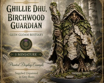 Ghillie Dhu Birchwood Guardian - HGM Exclusive Resin Fantasy Character Miniature