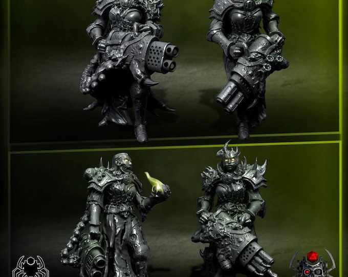 The Martyrs of the Whisper Heavy Weapon Squad - Eight Legs Miniatures - Tabletop Wargaming for Grimdark | Alternative  | OPR Sci-Fi mini