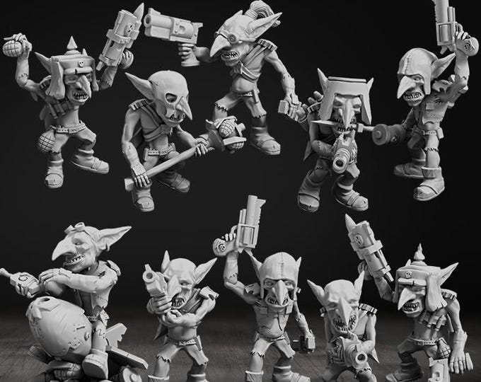 Goblins Meat Squad - Space Orks - Grimdark - DakkaDakka - Fantasy Squad Miniatures
