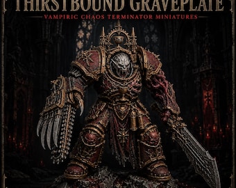 Thirstbound Graveplate | Pose 1-5 or 5/10/20 Heavy Melee Resin Miniatures | 40mm Bases | HGM Exclusive