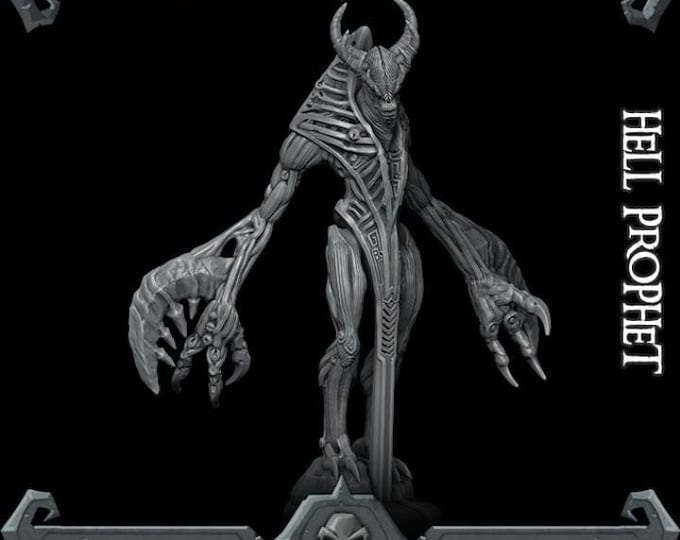 Hell Prophet - Rocket Pig Games - Tabletop Wargaming for Grimdark | OPR Sci-Fi & Fantasy Resin Mini