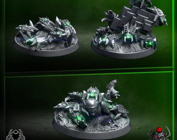 Metal Born Grinder Beetles - Sci-Fi Wargames & TTRPG | Eight Legs Miniatures mini