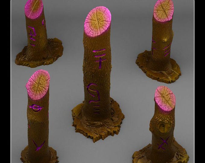 Witch Cursed Trees - Wargaming Terrain Objectives | Fantastic Plants and Rocks | PathFinder | Mini | Dungeons and Dragons | Fantasy | RPG