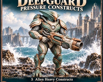 Brineglass Deepguard Pressure Constructs | Choose 1 of 5 or Full Set | Heavy Alien Resin Miniatures | HGM Exclusive
