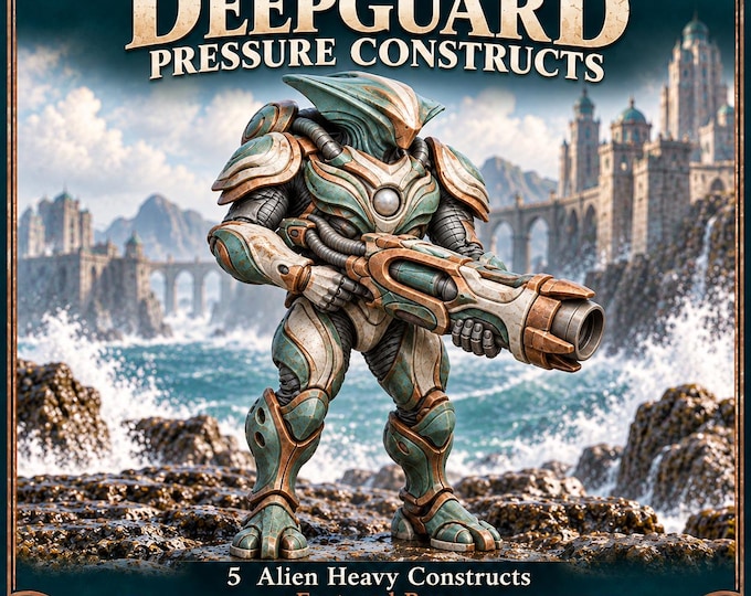 Brineglass Deepguard Pressure Constructs | Choose 1 of 5 or Full Set | Heavy Alien Resin Miniatures | HGM Exclusive