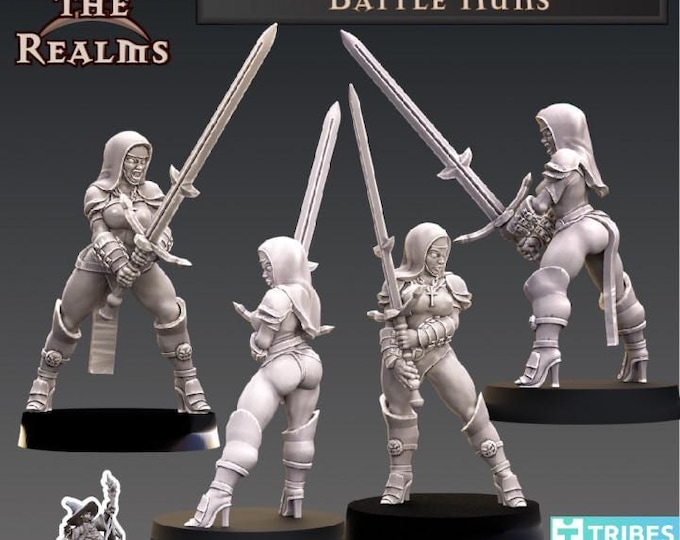 Battle Nun GreatSwords - Across the Realms - Tabletop Wargaming for Grimdark | Alternative  | OPR Sci-Fi mini