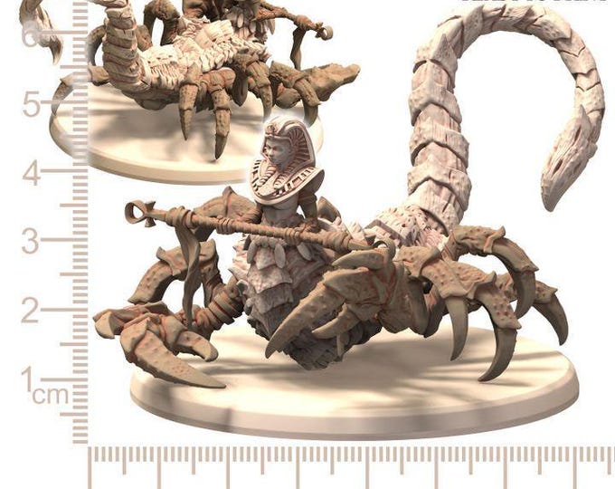 Serketari Scorpion Egyptian Queen  - Serket - Printerra Studios - Tabletop Wargaming Miniature for Grimdark | OPR | Sci-fi
