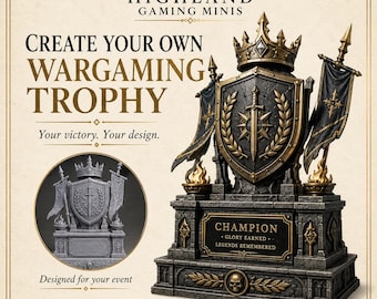 Create Your Own Wargaming Trophy - Personalised Resin Tabletop Gaming Award