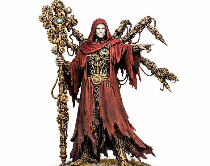 Hollow Men Data Priest - Hollow Legion - Legion Wars - Exclusive Highland Gaming Minis - Tabletop Wargaming Multi-Verse Grimdark OPR Sci-Fi