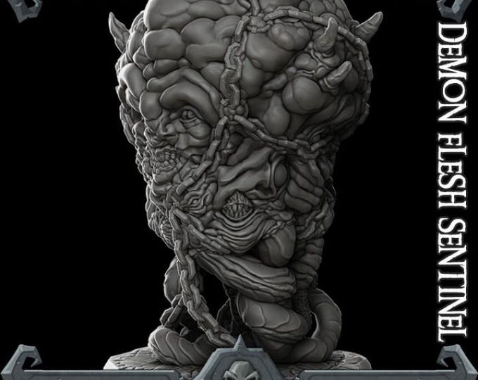 Demon Flesh Sentinel - Fantasy Miniature  - Rocket Pig Games - Tabletop Wargaming for Grimdark | OPR Sci-Fi & Fantasy Resin Mini
