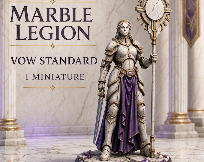 Marble Legion Vow Standard | 1 Resin Miniatures | HGM Exclusive