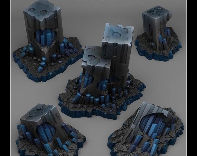 Sci Fi Relics - Fantastic Plants & Rocks - Sci-Fi Terrain Set