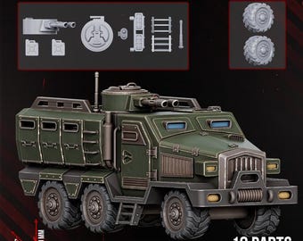 Dinofelis WTV D8 - DakkaDakka Licensed 28mm Resin Sci-Fi Vehicle Miniature