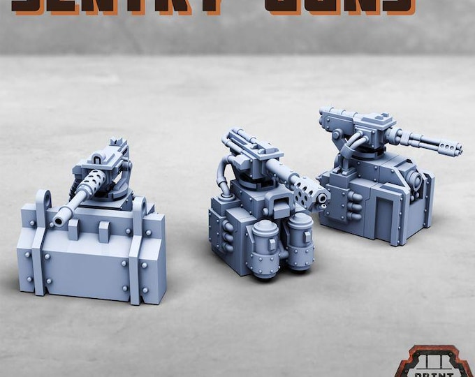 Sentry Gun - Print Minis - Tabletop Wargaming Miniature for Grimdark | OPR | Sci-fi