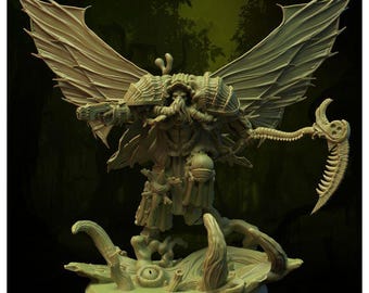 Chaos Plague Putrefex, the spore-blight prophet - God Immaterium Miniatures - Tabletop Wargaming for Grimdark | Alternative OPR Sci-Fi mini
