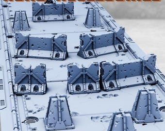 Risor Road Tiles - Print Minis Licensed 28-32mm Resin Sci-Fi Terrain Road Kit