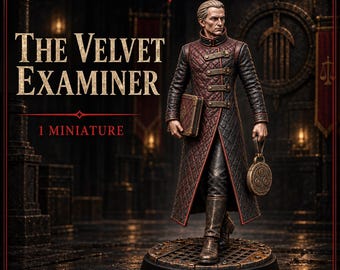 The Velvet Examiner | Legends of Crime Investigator NPC | 32mm Scale Unpainted Resin Miniature | HGM