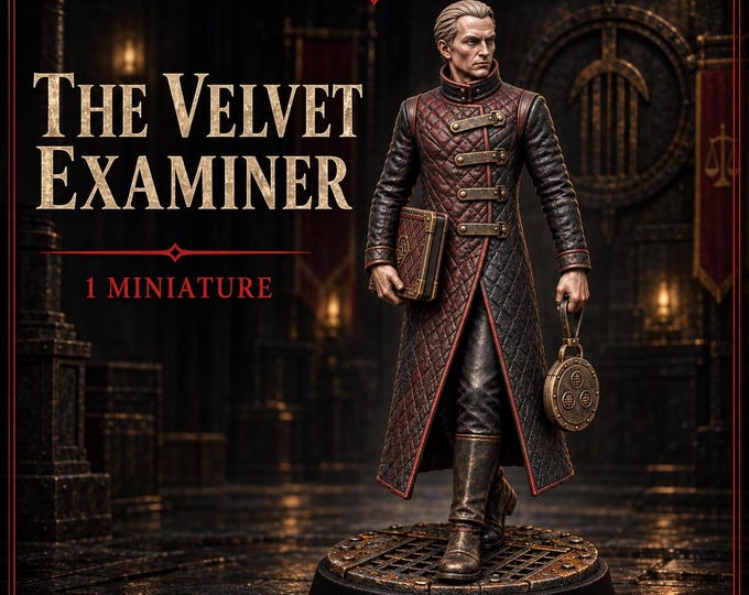 The Velvet Examiner | Legends of Crime Investigator NPC | 32mm Scale Unpainted Resin Miniature | HGM