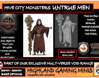 Hive City Monsters - Untrue Men Exclusive Multi-Verse Warp Wars HighlandGamingMinis Tabletop Wargaming Miniature