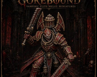 Thirstbound Gorebound | Pose 1-6, Random 3 or All 6 Vampiric Melee Resin Miniatures | 40mm Bases | HGM Exclusive