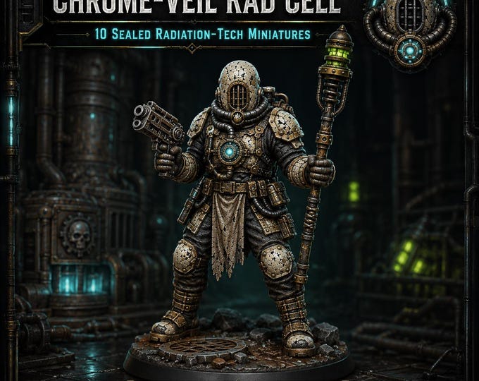 Chrome-Veil Rad Cell | Choose 1, 5, 10 or 20 Sci-Fi Resin Miniatures | HGM Exclusive