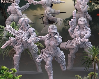 Veteran Jungle Fighters – Across The Realms – Sci-Fi – Resin Unit