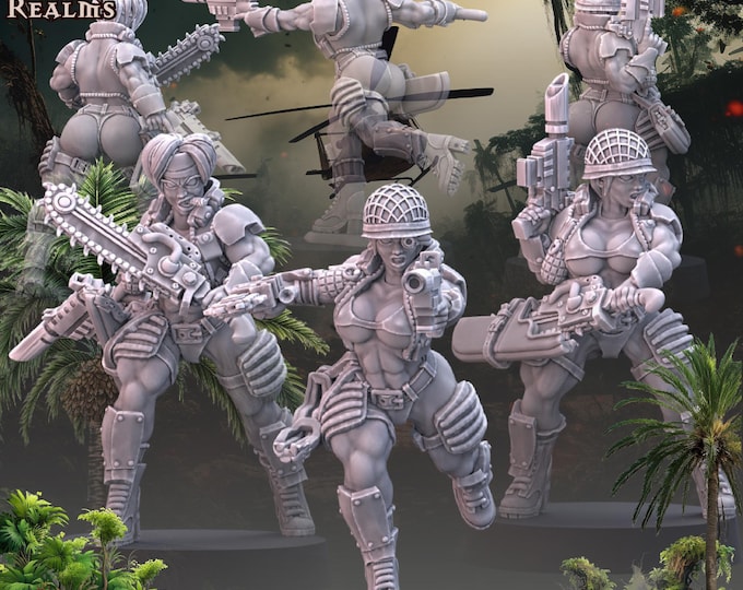 Veteran Jungle Fighters – Across The Realms – Sci-Fi – Resin Unit