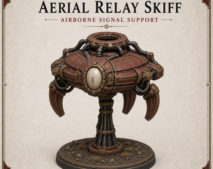 Hollow Legion Aerial Relay Skiff | Gothic Sci-Fi Resin Support Craft | HGM Exclusive