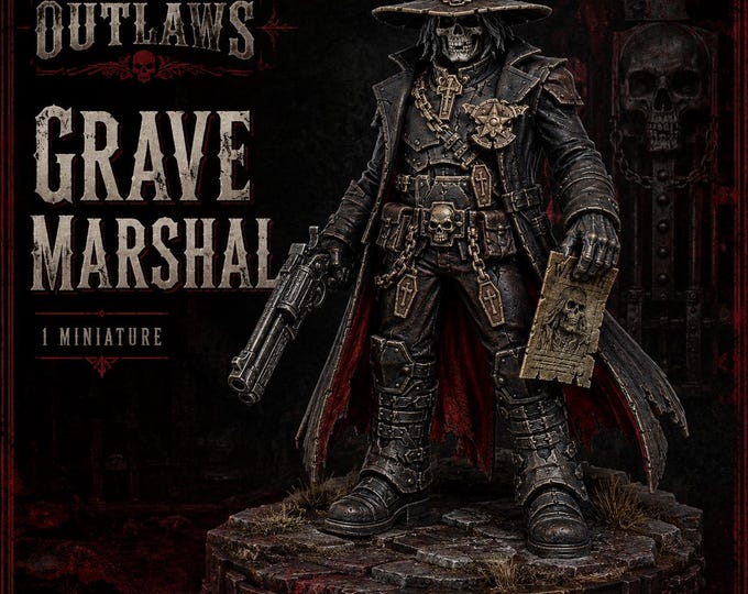 Grave Marshal | Legends of Outlaws | HGM Exclusive Physical Resin Character