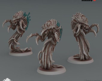 Mindeater JellyFish 2.0 - Miniatures - Deep Hive - Oshunaminis - Tabletop Wargaming for Grimdark | Alternative | OPR Sci-Fi mini | Bug Alien