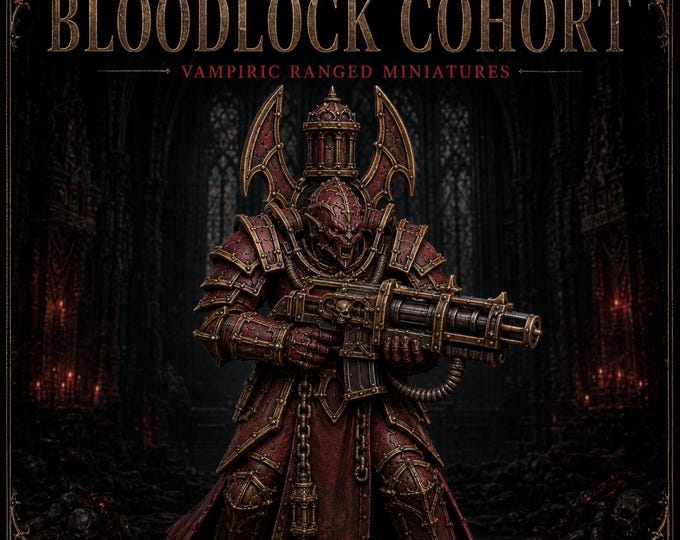 Thirstbound Bloodlock Cohort - 1, 10 or 20 Vampire Resin Miniatures - HGM Exclusive