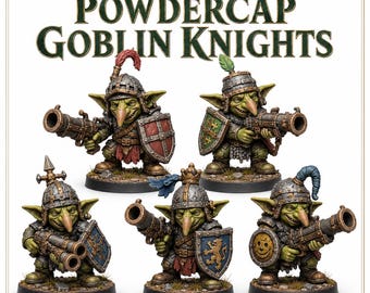 Goblin PowderCap Goblin Knights - Charity Miniature Series - HighlandGamingMinis Tabletop Wargaming sci-fi Grimdark
