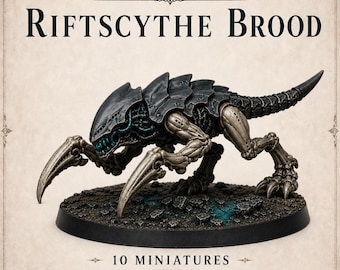 Wraith-Helix Riftscythe Brood - 10 or 20 Sci-Fi Alien Resin Miniatures - HGM Exclusive