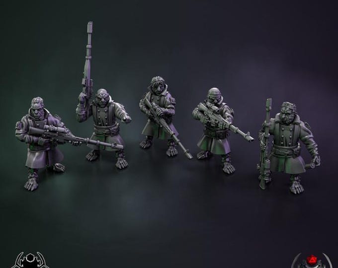 Space Rats Guard - for Sci-Fi Tabletop Wargames & TTRPG | Eight Legs Miniature