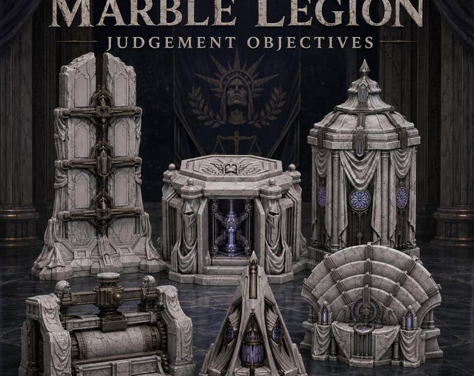 HGM Marble Legion Judgement | 6-Piece Objective Set | HGM Exclusive