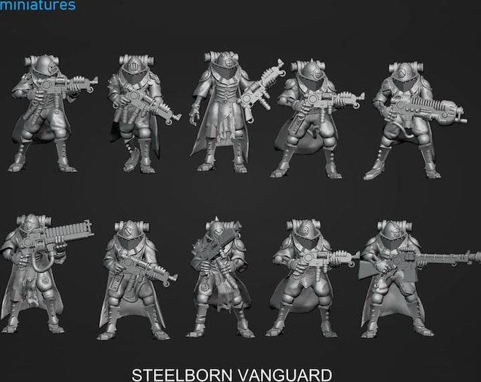 Steelborn Vanguard - Frigid Miniatures - Tabletop Wargaming for Grimdark | Alternative  | OPR Sci-Fi mini