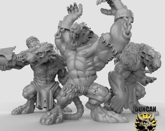 Rat Ogres | Duncan Shadow| PathFinder | Mini | Tabletop Wargaming | Dungeons and Dragons | Resin | Fantasy | RPG