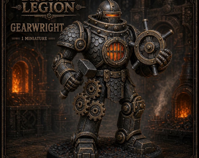 Bronze Legion Gearwright | Fantasy Automaton Engineer | HGM Resin Miniature