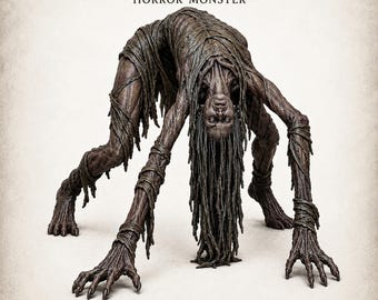 The Inverted Mourner – Undead Dark Fantasy Monster Miniature  - Highland Gaming Minis Exclusive Sci-Fi Resin Monster - DnD