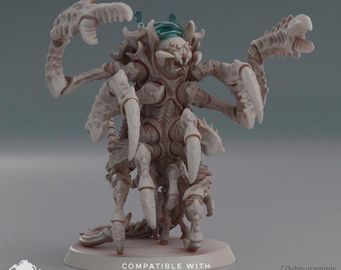 Neuroshrimp - Deep Hive - Oshounaminis - Tabletop wargaming miniature for Grimdark | OPR | Sci-fi | Alien Bug Proxy | Printed mini