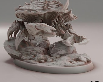 King Crab -  Deep Hive - Oshounaminis - Tabletop wargaming miniature for Grimdark | OPR | Sci-fi | Alien Bug Proxy | Printed mini